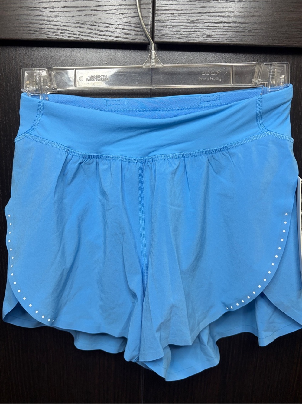 lululemon athletica Bright Blue Athletic Shorts with Reflective Dots